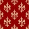 French fleur-de-lis seamless floral pattern