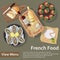 French food. Flat Lay Style Illustration.