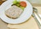 French food pate terrine of rabbit photographed in Paris Franc