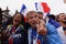 French football fans singing at Saint Petersburg stadium during FIFA World Cup Russia 2018