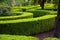 French formal garden of Casa del Chapiz. Granada