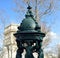 French fountain standing in a parisian street