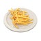 French Fries On Paper Plate 3D Render