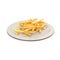 French Fries On Paper Plate 3D Render
