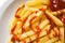 French fries (pommes frites) in plate