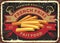 French fries retro tin sign design