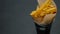French fries serving fast food fat diet chips fall