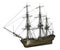 French frigate Medusa, 1810 - 3D render