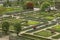 French garden and kitchen garden in the grounds of Château de Villandry, France