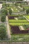 French garden and kitchen garden in the grounds of Château de Villandry, France