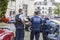 French gendarmes and municipal police officers