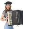 French girl with accordion