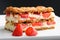 French gourmet strawberry mille feuille