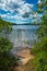 French Lake beach landscape in Quetico Provincial Park, Ontario