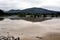 French landscape Cevennes flooded