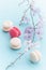 French macaroon with Orchid
