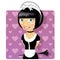 French Maid or Valentines Love Doodle