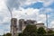 French military aircrafts flying over Notre Dame de Paris