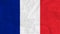 The French national flag with a subtle creased fabric texture