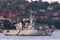 French Navy Marine Nationale frigate FNS Vendemiaire F734 in Sydney Harbor