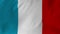 French official flag gently waving in the wind 2 in 1