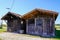 French old wooden oyster hut in Gujan-Mestras France