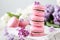 French pink macarons