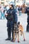 French policeman with the dog in Marseille