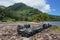 French Polynesia marae old stone structure Huahine