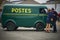 French postal service vintage van