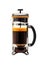 French press coffee full of coffee and foam on cutout PNG transparent background