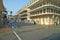 French Quarter of New Orleans, Louisiana, Bourbon Street with Black man walking in the morning