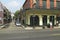 French Quarter of New Orleans, Louisiana, with morning light on red brick buildings