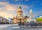 The French Reformed Church and the Schiller Monument, Berlin, Germany