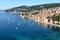 French riviera, Villefranche sur Mer, citadel and natural harbour.