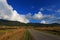 French road in pyrenean countryside