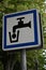 French road traffic signs indicating a drinking water tap