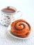 French roll with poppy seeds and cinnamon