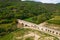 French Roman aqueduc aerial view