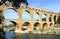 French roman aqueduct named Pont du Gard