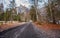 French Rural Road in Autumn