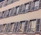 French rustic windows shutters rural house, France