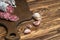 French salami on cutting board on wooden table