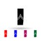 French sergeant regular military ranks and insignia multi color icon. Simple glyph, flat vector of Ranks in the French icons for