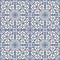 French shabby chic azulejos tile vector texture background. Dainty daisy flower on off white seamless pattern. Hand