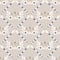 French shabby chic azulejos tile vector texture background. Dainty flower yellow blue on off white seamless pattern