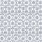 French shabby chic daisy damask vector texture background. Antique white blue flourish seamless pattern. Hand drawn