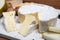 French soft Camembert cheese, original Camembert de Normandie, with white mold