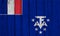 French Southern And Antarctic Lands Flag Over Wood Planks