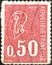 French stamp from the Marianne type BÃ©quet series